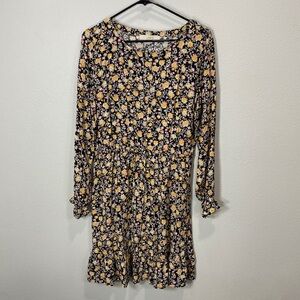 Loft‎ floral dress long sleeve